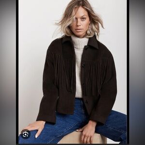 NWT Mint Velvet Fringe Jacket